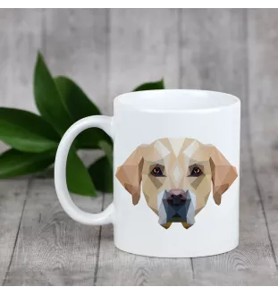Labrador Retriever, retriever du Labrador - tasse avec une photo et un motif de chien géométrique Art-Dog