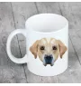 Labrador Retriever, retriever du Labrador - tasse avec une photo et un motif de chien géométrique Art-Dog