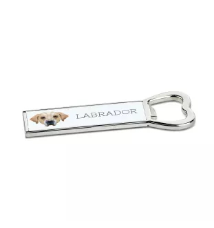 Labrador Retriever - bottle opener with a picture and inscription for beer by Art-Dog