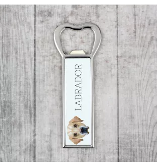 Labrador Retriever, retriever du Labrador - ouvre-bouteille avec une image et une inscription pour la bière Art-Dog