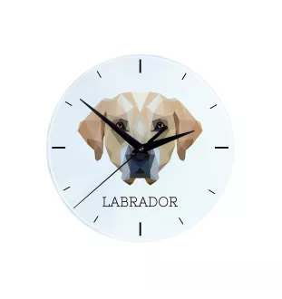 Labrador Retriever zegar geometryczny Art-Dog