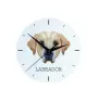 Labrador Retriever, retriever du Labrador - horloge murale géométrique avec photo et logo de la marque Art-Dog