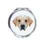 Labrador Retriever, retriever du Labrador - miroir avec une image et un motif géométrique de la marque Art-Dog
