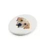 Labrador Retriever - a plate with a geometric design and the brand name Art-Dog
