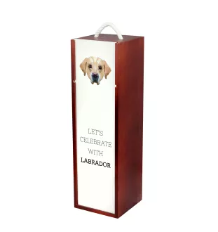 Labrador Retriever pudełko na wino geometryczne Art-Dog