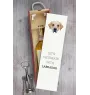 Labrador Retriever - geometrische Box mit einem Bild und Schriftzug für Wein der Marke Art-Dog