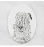 Lakeland Terrier - Gedenktafel mit einem Foto eines Hundes, Grabplatte mit Druck, personalisierte ovale Platte der Marke Art-Dog