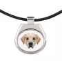 Labrador Retriever - Halskette mit einem Foto und einem geometrischen Schriftzug der Marke Art-Dog