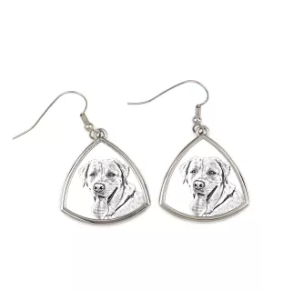 Labrador Retriever I - Hund Ohrringe, hängende Ohrringe mit Bild, personalisierter Schmuck mit dem Aufdruck der Marke Art-Dog