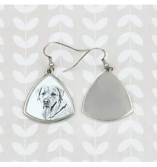 Labrador Retriever I - Hund Ohrringe, hängende Ohrringe mit Bild, personalisierter Schmuck mit dem Aufdruck der Marke Art-Dog