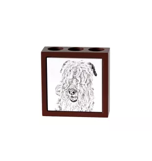 Lakeland Terrier - pen holder with a dog, desk organizer with a print, personalized desk decoration from the Art-Dog brand.