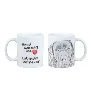 Labrador Retriever, retriever du Labrador - tasse avec chien, tasse avec photo, cadeau personnalisé de la marque Art-Dog