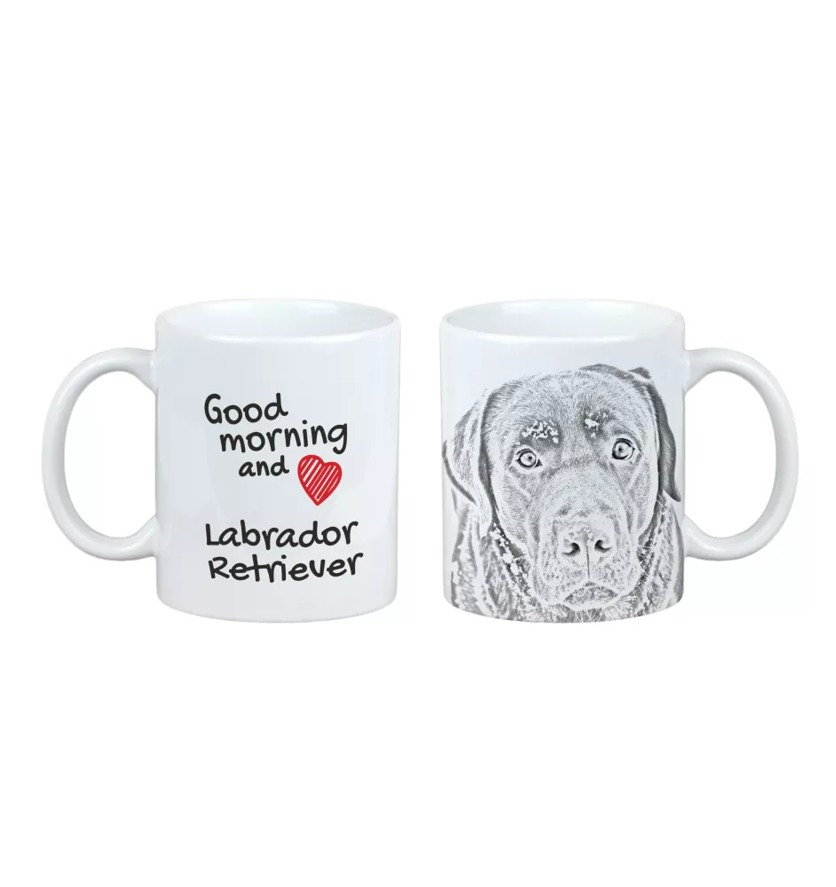 Labrador Retriever kubek z psem good morning Art-Dog