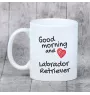 Labrador Retriever kubek z psem good morning Art-Dog