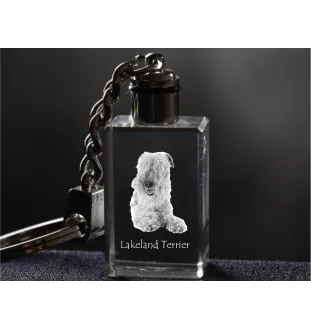 Lakeland Terrier - Porte-clés en cristal avec photo de chien, porte-clés lumineux, cadeau unique de la marque Art-Dog