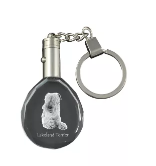 Lakeland Terrier - pendant with a photo of a dog, crystal key ring in a gift box, a unique gift by Art-Dog