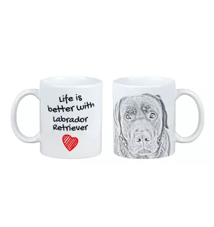 Labrador Retriever kubek z psem life is better Art-Dog