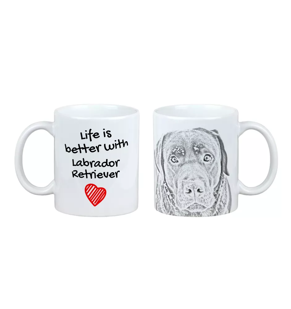 Labrador Retriever kubek z psem life is better Art-Dog