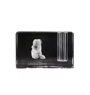 Lakeland Terrier penholder kryształowy z psem Art-Dog