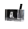 Lakeland Terrier - Stifthalter, Kristallorganizer mit Hundefoto, einzigartige Schreibtischdekoration der Marke Art-Dog