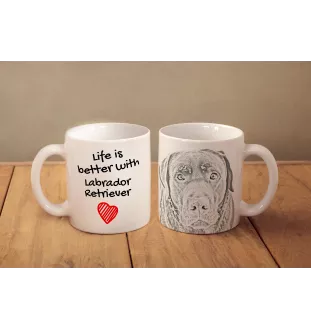 Labrador Retriever kubek z psem life is better Art-Dog