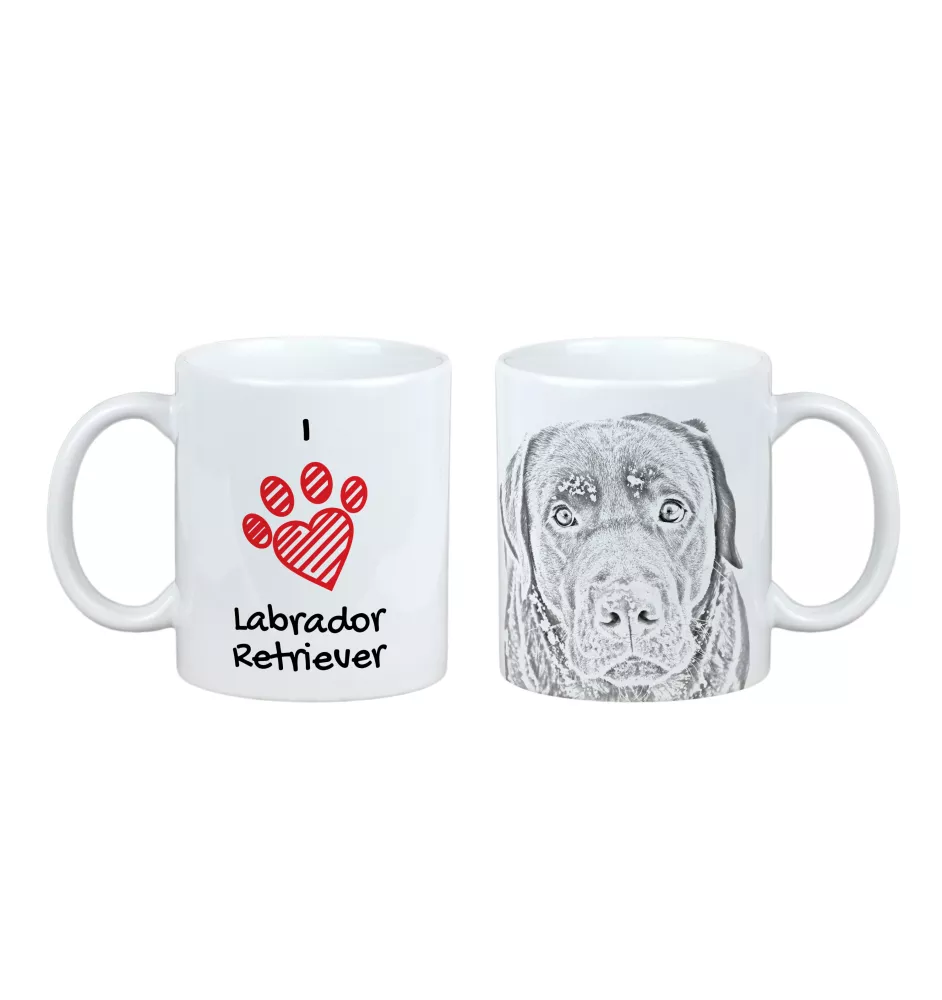 Labrador Retriever kubek z psem I love Art-Dog