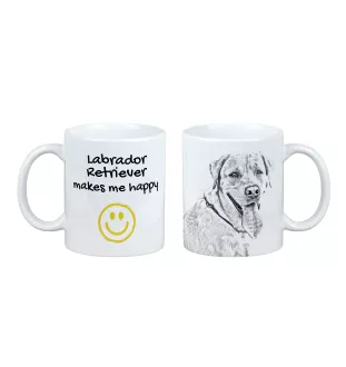 Labrador Retriever, retriever du Labrador I - tasse avec chien, une tasse joyeuse pour les amoureux des chiens, un cadeau personnalisé de la marque Art-Dog