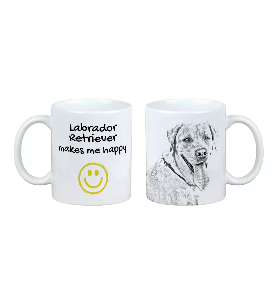 Labrador Retriever I - Tasse mit Hund, fröhliche Tasse für Hundeliebhaber, personalisiertes Geschenk der Marke Art-Dog