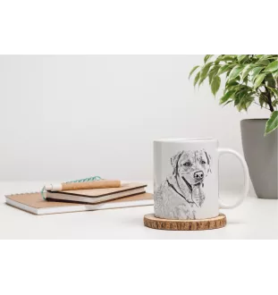 Labrador Retriever, retriever du Labrador I - tasse avec chien, une tasse joyeuse pour les amoureux des chiens, un cadeau personnalisé de la marque Art-Dog