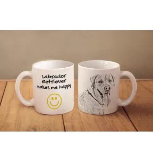 Labrador Retriever, retriever du Labrador I - tasse avec chien, une tasse joyeuse pour les amoureux des chiens, un cadeau personnalisé de la marque Art-Dog