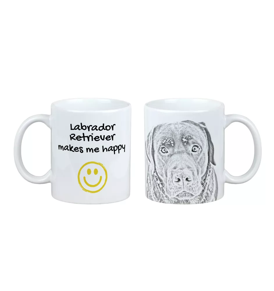Labrador Retriever, retriever du Labrador - tasse avec chien, une tasse joyeuse pour les amoureux des chiens, un cadeau personnalisé de la marque Art-Dog