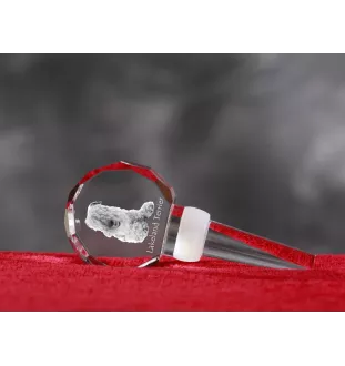 Lakeland Terrier - Bouchon de bouteille en cristal, bouchon de vin unique avec photo, cadeau personnalisé pour sommelier par la marque Art-Dog