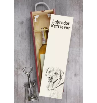 Labrador Retriever I pudełko na wino z psem Art-Dog