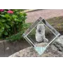 Lakeland Terrier - crystal cube with a photo, photo of a horse in crystal, cubic paperweight from Art-Dog brand