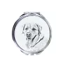 Labrador Retriever, retriever du Labrador I - miroir de poche avec chien, miroir personnalisé pour sac à main, miroir compact avec impression de la marque Art-Dog