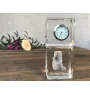 Lakeland Terrier - crystal clock with a photo, a photo of a dog in crystal, personalized desk clock by Art-Dog brand