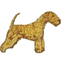 Lakeland Terrier - écusson en forme de chien, patch brodé, décoration unique pour sac à dos de la marque Art-Dog