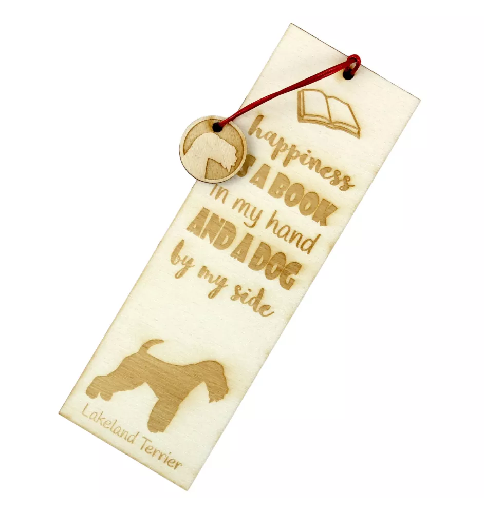 Lakeland Terrier - marque-page pour livre avec chien, marque-page personnalisé, accessoire canin pour les lecteurs de la marque Art-Dog