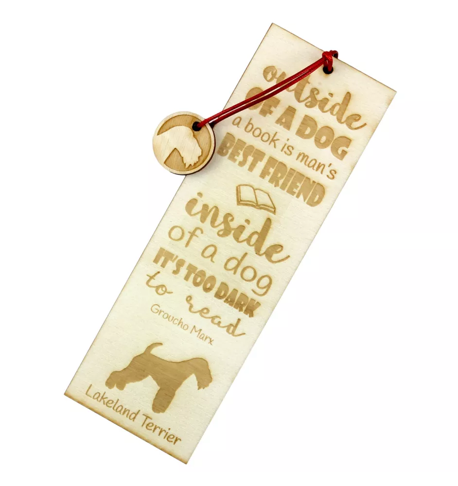 Lakeland Terrier - Lesezeichen mit Hund, personalisiertes Lesezeichen, Geschenk für Bücherwurm von der Marke Art-Dog