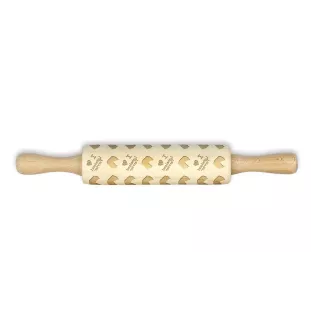 Lakeland Terrier - small rolling pin with a dog pattern, a rolling pin for children's dough, decorating ceramic clay by Art-Dog brand