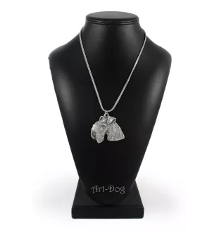 Lakeland Terrier - Halskette mit Hund, Hundeanhänger an einer silbernen Kette, einzigartiger Schmuck der Marke Art-Dog