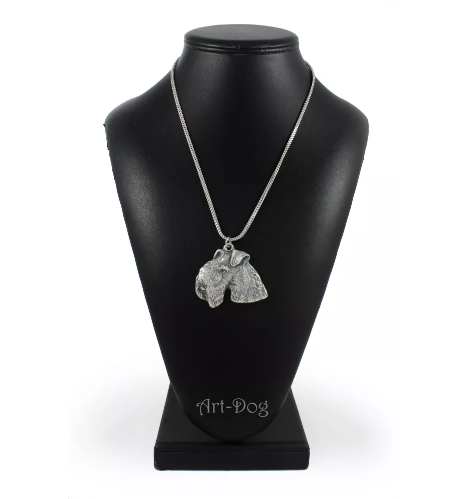 Lakeland Terrier - necklace with a dog, dog pendant on a silver chain, unique jewelry from the Art-Dog brand