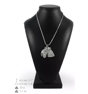 Lakeland Terrier - necklace with a dog, dog pendant on a silver chain, unique jewelry from the Art-Dog brand