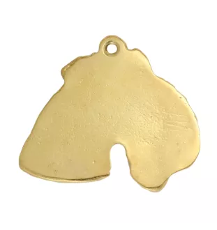 Lakeland Terrier - keychain and necklace with a dog in a box, high-quality gold-plated product, Art-Dog brand