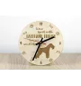 Lakeland Terrier - clock with a dog, wooden clock, wall clock for dog lovers, clock for desk and shelf, Art-Dog