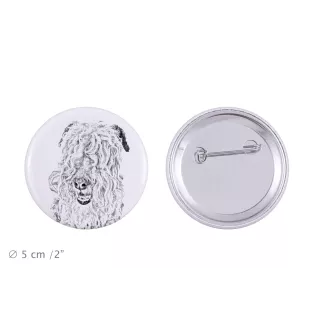 Lakeland Terrier przypinka z psem duża Art-Dog