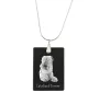 Lakeland Terrier - Crystal pendant with dog, silver necklace with photo, personalised pendant by Art-Dog brand