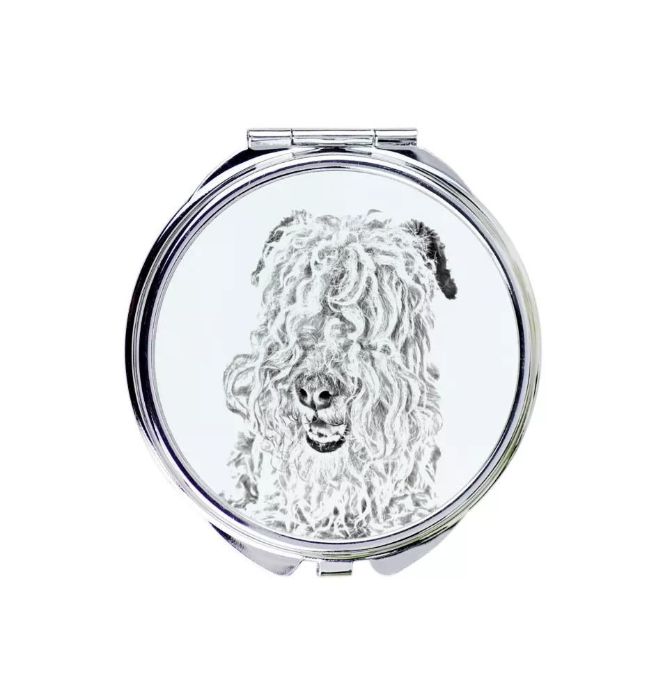 Lakeland Terrier - Pocket mirror with a dog, personalized mirror for a purse, compact mirror with Art-Dog brand print.