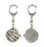 Leonberger - Silver-plated key ring with dog, handbag decoration, backpack pendant by Art-Dog brand