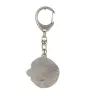 Leonberger - Silver-plated key ring with dog, handbag decoration, backpack pendant by Art-Dog brand